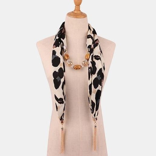 Picture of Leopard Print Scarf Necklace