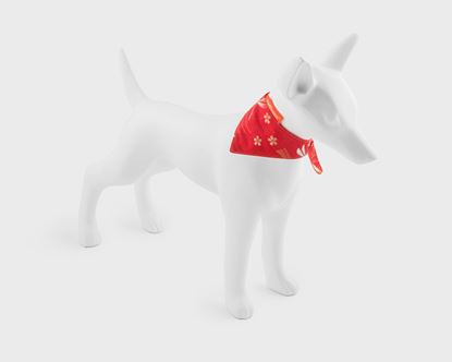 Red Dog Bandana | Japanese Dragonflies On Red