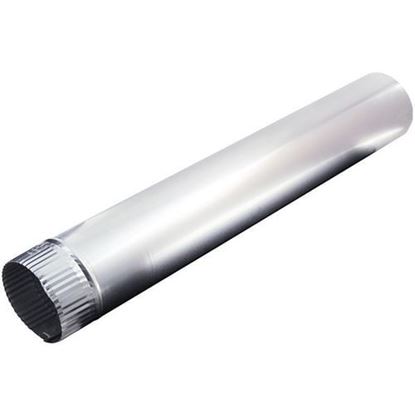 Picture of Deflecto DP244 4-Inch x 24-Inch Rigid Aluminum Vent Pipe