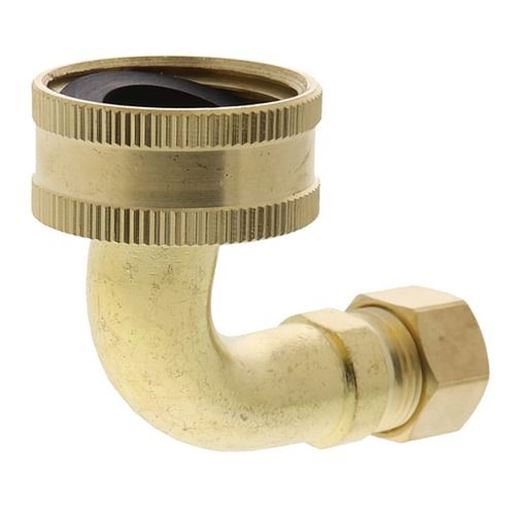 Picture of ERP 34FHT Dishwasher 90deg Inlet Brass Elbow Adapter for Whirlpool 34FHT