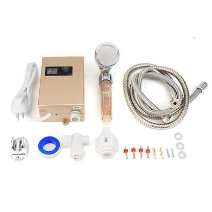Picture of 3000W Mini Electric Instant Hot Water Heater Shower LCD Display Bathroom Kitchen