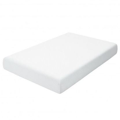 Picture of 10 Inches Air Foam Pressure Relief Bed Mattress with Removable Soft Cover-Twin Size - Color: White - Size: Twin Size