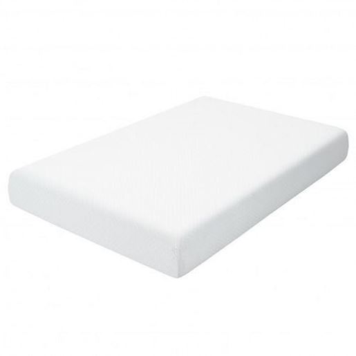 Picture of 10 Inches Air Foam Pressure Relief Bed Mattress with Removable Soft Cover-Twin Size - Color: White - Size: Twin Size