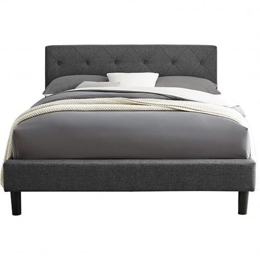 Picture of Grey Queen Platform Bed