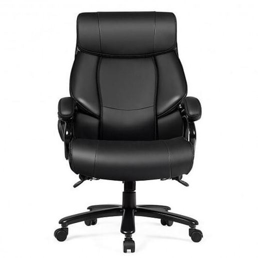 Picture of Big & Tall 400lb PU Leather Massage Office Chair-Black - Color: Black