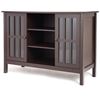 Image sur Brown Wood 43-inch TV Stand Storage Cabinet Console Table