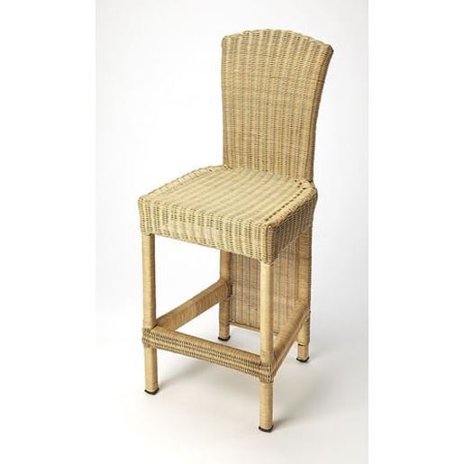 Picture of Natural Wicker Rattan Counter Stool