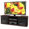 Foto de Contemporary Brown TV Stand with Glass Doors - Fits TV's up to 64-inch