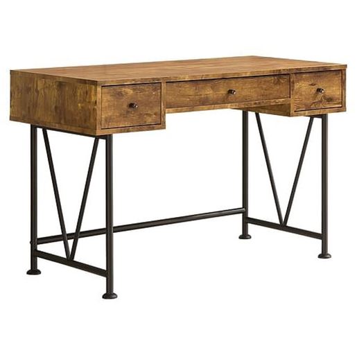 Picture of Farmhouse Rustic Home Office 3 Drawer Writing Desk