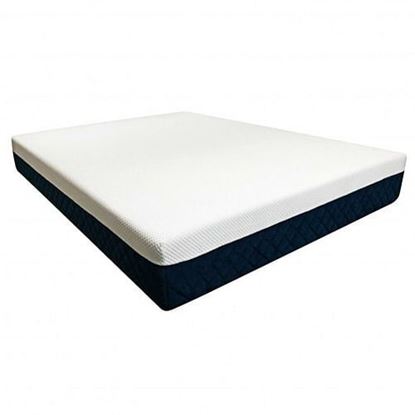 图片 10 Inch Hybrid Mattress Plush Gel Infused Memory Foam Bamboo Charcoal-Full Size - Color: White - Size: Full Size