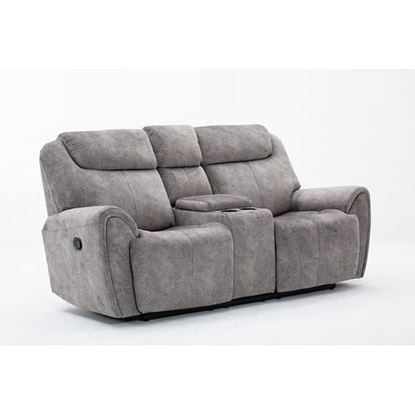 Picture of 66" X 40" X 40" Gray  Console Loveseat