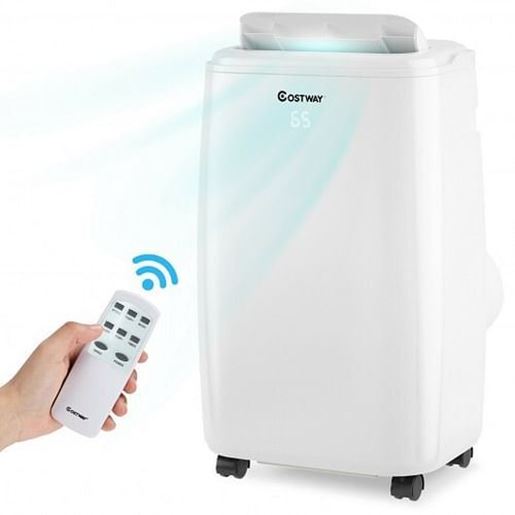 Image sur 1 2000 BTU Portable Air Conditioner Multifunctional Air Cooler with Remote-White - Color: White