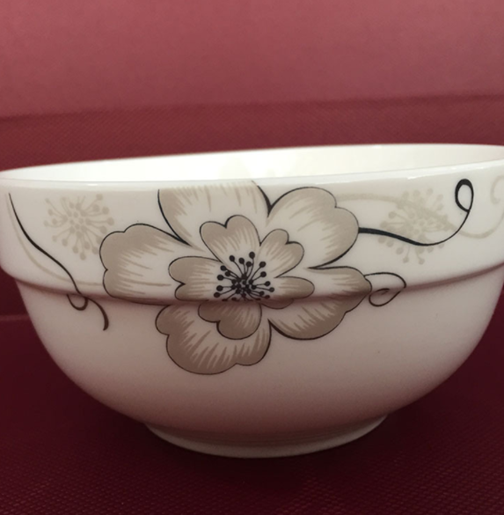 Picture of Manufacturers wholesale 4.5 edge bowl straight port simple bowl bowl Xinquan Korean new bone bone china good transparency