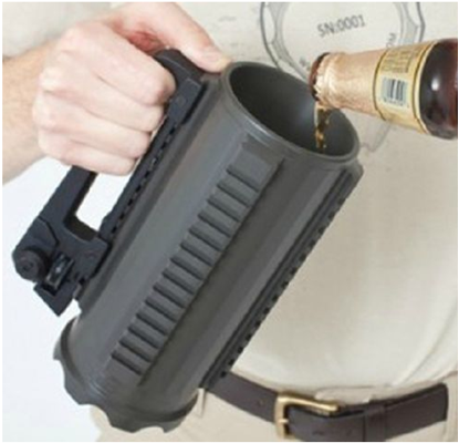Picture of Quantity: 2pcs - Aluminum removable double diaphragm rear sight handle for carrying Combat battle cup
