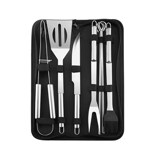 图片 Color: 9pcs - 10 pieces of bbq barbecue tools outdoor baking utensils