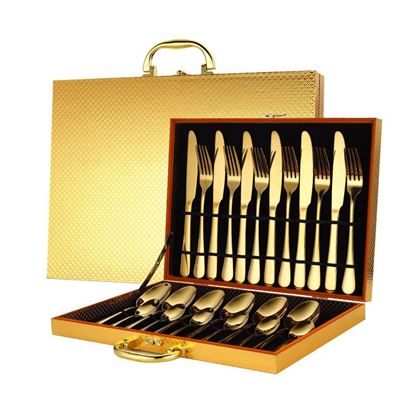 Picture of Color: Gold - High-end tableware 24 piece set