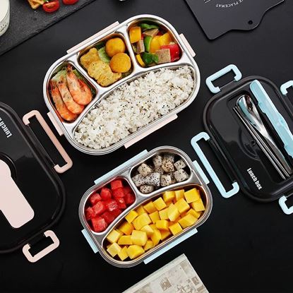 Foto de Capacity: Black, Box Layers: 4 grid - Dielectric insulated lunch box