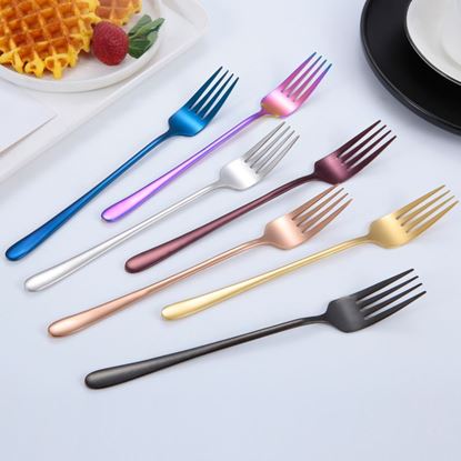 Foto de Color: Rose Gold - 304 stainless steel fork