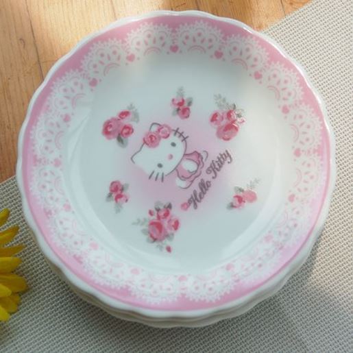 Picture of Color: A - Hello Kitty lace ceramic plate