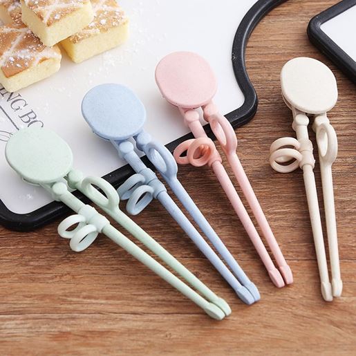 图片 Wheat straw baby training chopsticks