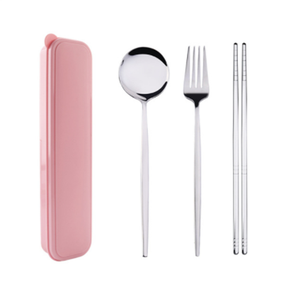 Picture of Color: Pink Gold - Three-piece stainless steel cutlery set