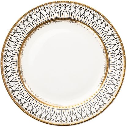 Picture of Color: Flat plate, Size: 14.5cm - Ceramic net red plated dinner plate