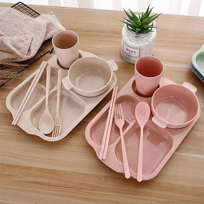 图片 Wheat straw cutlery set