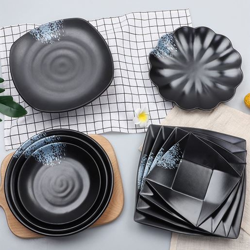 Picture of Color: 9618 - Black side dish melamine tableware