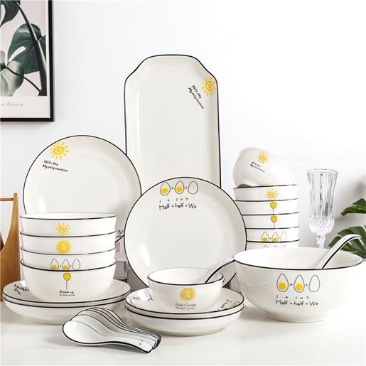 Picture of Color: Round - Dishes set household ceramics