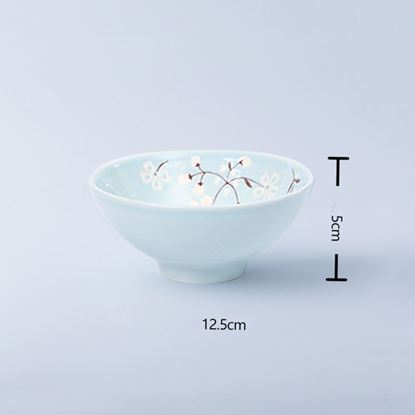 Picture of Color: Pink, Size: 23cm - Sakura Story Creative Dishes Set