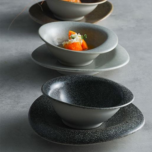 Picture of Color: Black disk - Household ceramic dishes and tableware