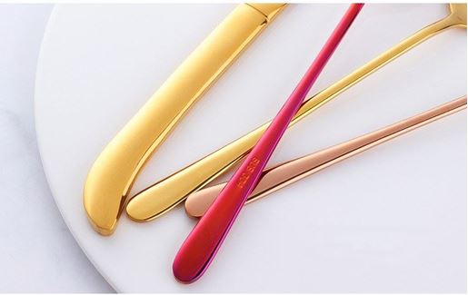 Picture of Stainless steel cutlery - Color: Gold