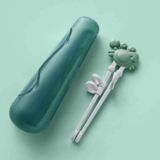 Picture of Color: Milky Sea Lion Green - Baby practice chopsticks