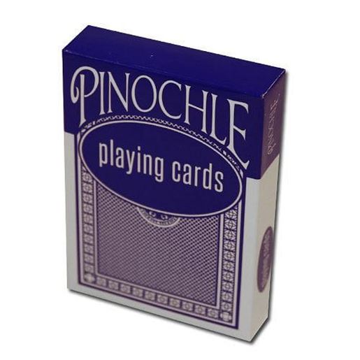 Picture of Single Blue Deck Pinochle Playing Cards