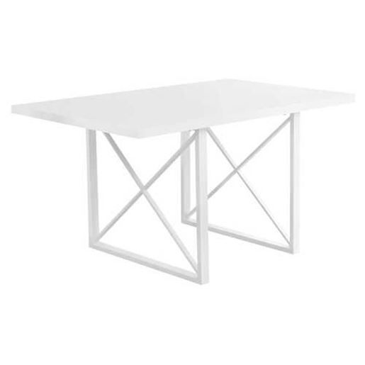 Picture of 36" x 60" x 30" White  HollowCore  Particle Board  Metal  Dining Table