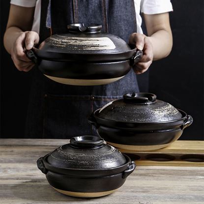 Picture of style: Large - Stew Pot Soup Household Ceramic Gas Clay Pot Rice Casserole