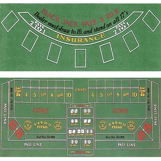 Picture of Blackjack and Craps Felt Layout