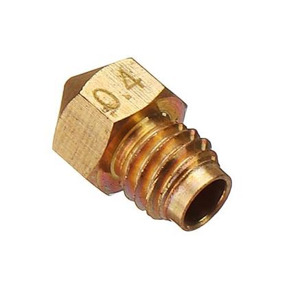 Picture of M5 Screw Thread 0.4mm V6 Brass Nozzle for 3D Printer 1.75mm Filament