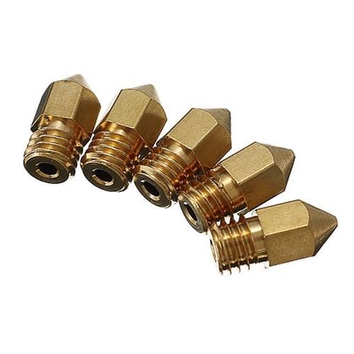 Picture of Creality 3D?Â® 5PCS 0.3MM Copper M6 Thread Extruder Nozzle For 3D Printer