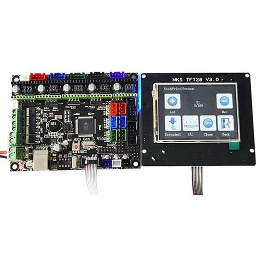 Picture of MKS-GEN L V1.0 Integrated Controller Mainboard + 2.8 Inch MKS-TFT28 Full Color LCD Touch Screen Support Power Resume Print For 3D Printer