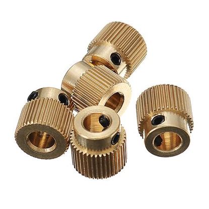 Picture of Creality 3D?Â® 5PCS 40 teeth 5mm Brass Extrusion Wheel Gear With M3 Screw For 3D Printer