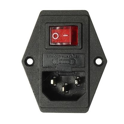 Picture of 220V/110V 5A Power Outlet Socket With Switch And 6A Fuse For 3D Printer