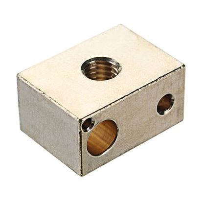 Picture of Hot End Heating Block for 3D Printer High Temperature Copper Material