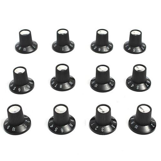 Picture of 12 x Guitar AMP Knob Amplifier Skirted Knobs Volume Tone Control for Fender