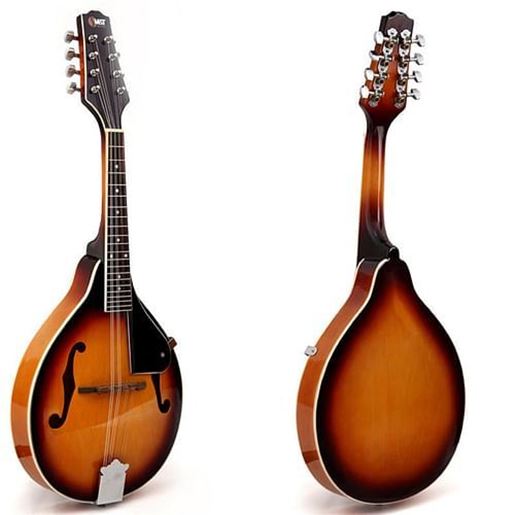 Picture of Sunset Color Rose Wood 8 Strings F Hole Mandolin for Music Player Gift