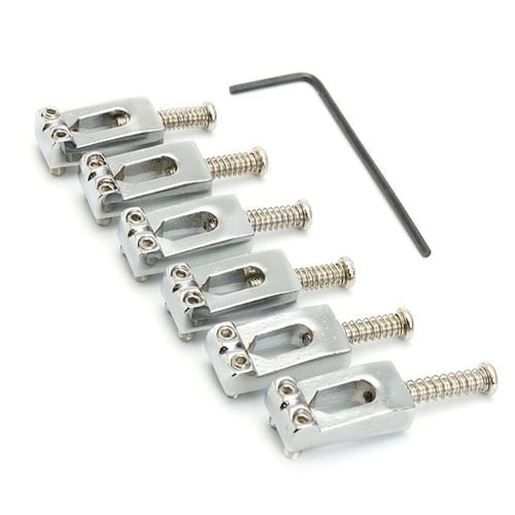 Picture of Guitar Bass Callaham Strat Bridge Saddles Set for Fender Vintage Stratocaster Mexican