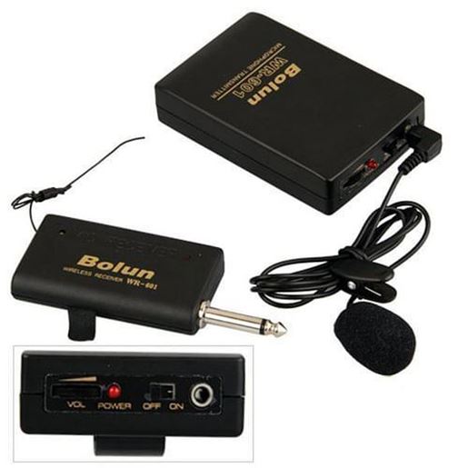 Picture of Bolun WR-601 Microphone Transmitter Receiver Set with Microphone