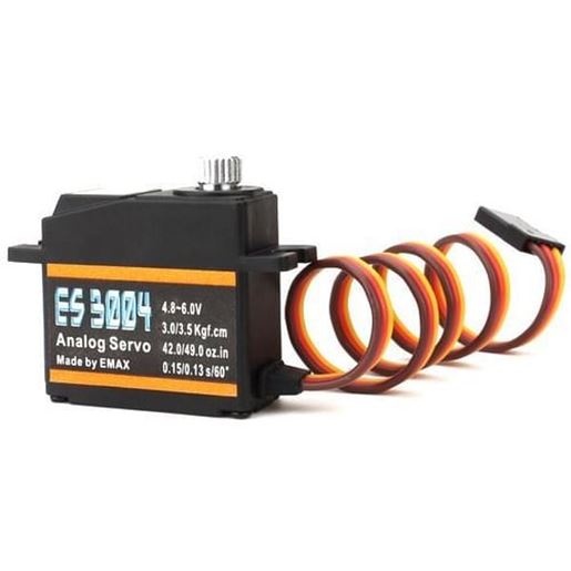 Picture of EMAX ES3004 17g 3.5kg 0.13sec 23T Metal Gear Analog Servo For RC Airplane (ES3104 Upgraded Version))