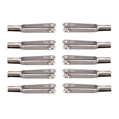 Picture of 10PCS M2/M3 Clevis Wire Trolley Iron Chuck Metal Rod Clamp For RC Airplane