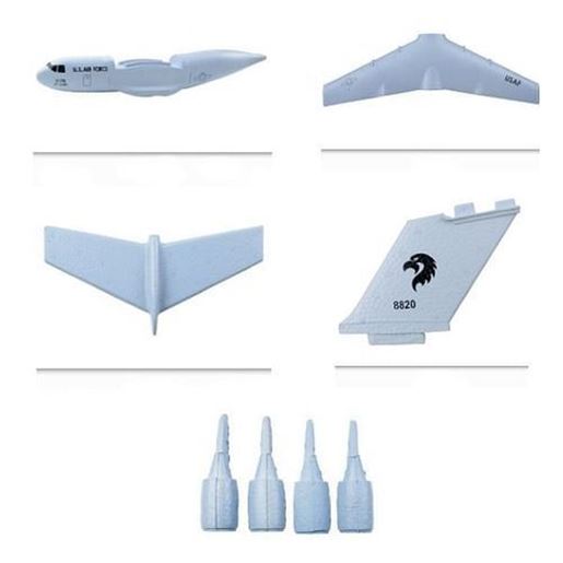 Picture of C17 C-17 Transport 373mm RC Airplane Spare Parts EPP Fuselage & Main Wing & Tail Wing Set